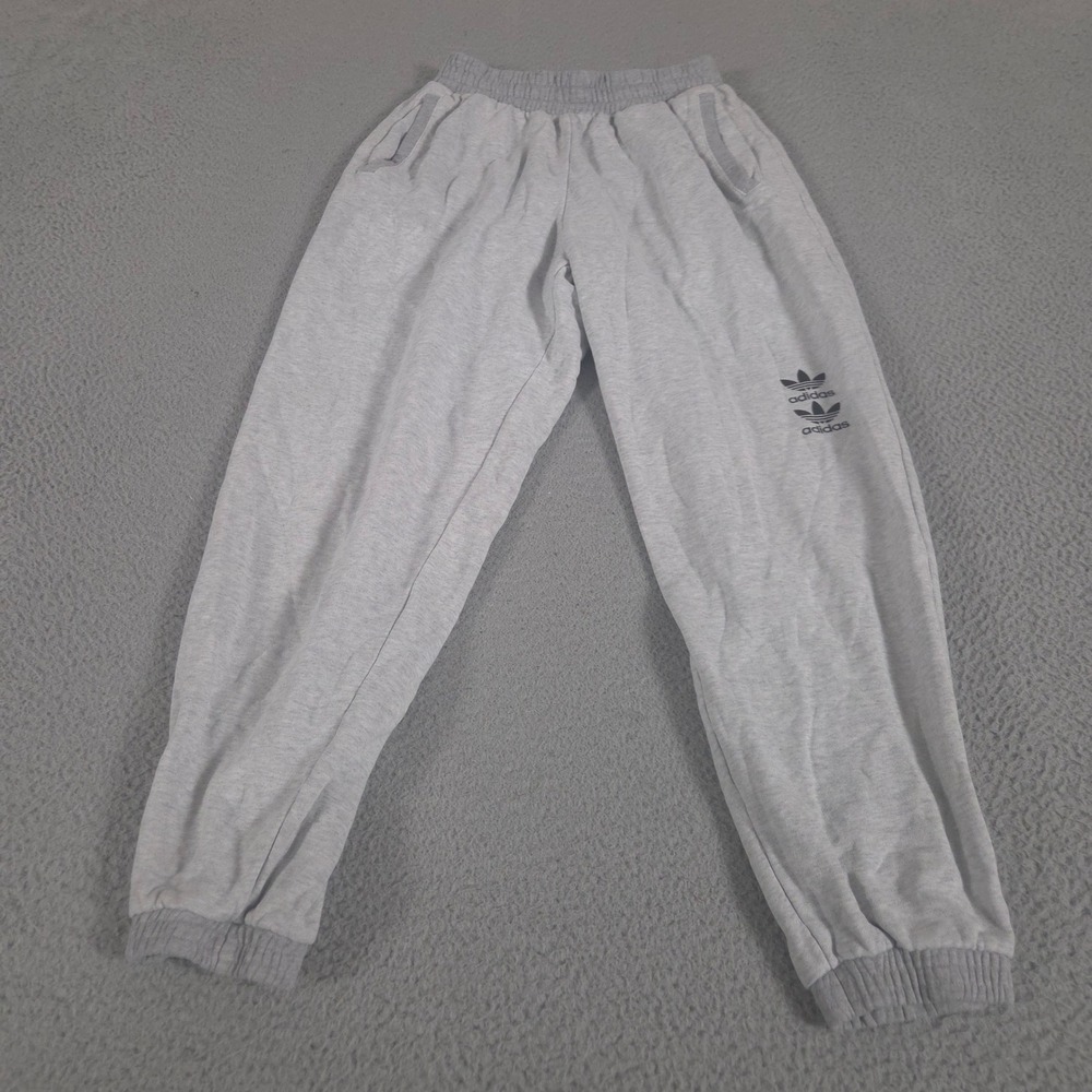 Adidas Sweatpants Mens S Logo Play Cuff Cotton French Terry Joggers Tapered Leg